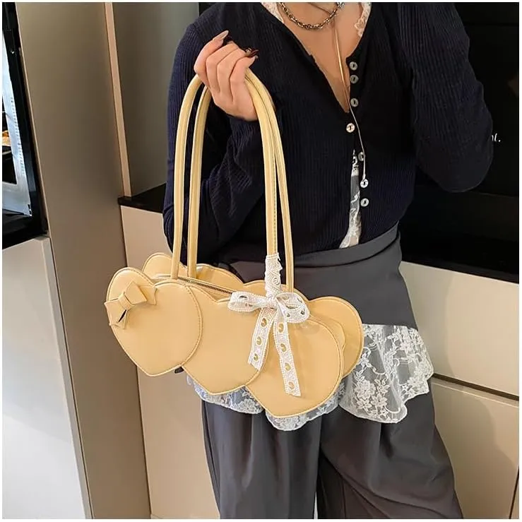 Women's heart-shaped handbag Stylish shoulder bag
