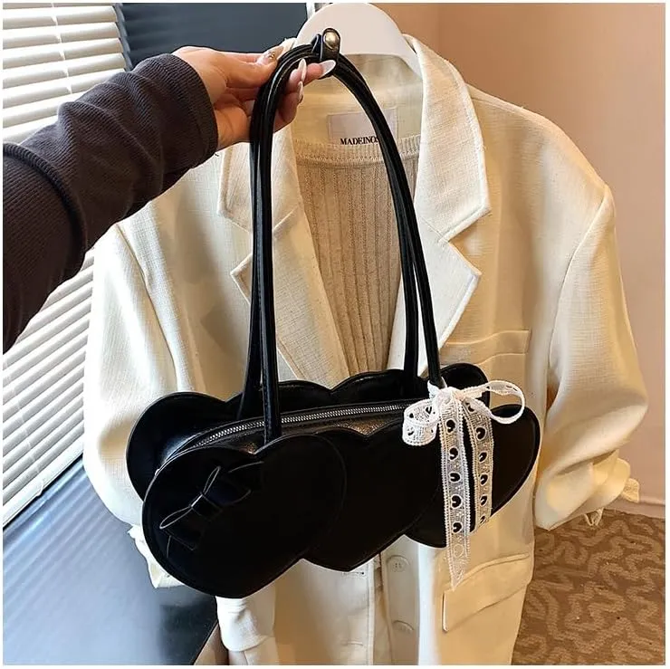 Women's heart-shaped handbag Stylish shoulder bag