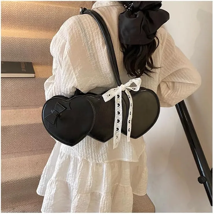 Women's heart-shaped handbag Stylish shoulder bag