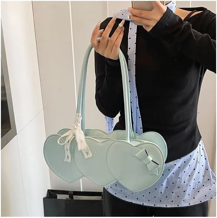 Women's heart-shaped handbag Stylish shoulder bag