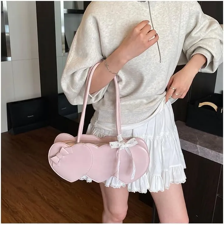 Women's heart-shaped handbag Stylish shoulder bag