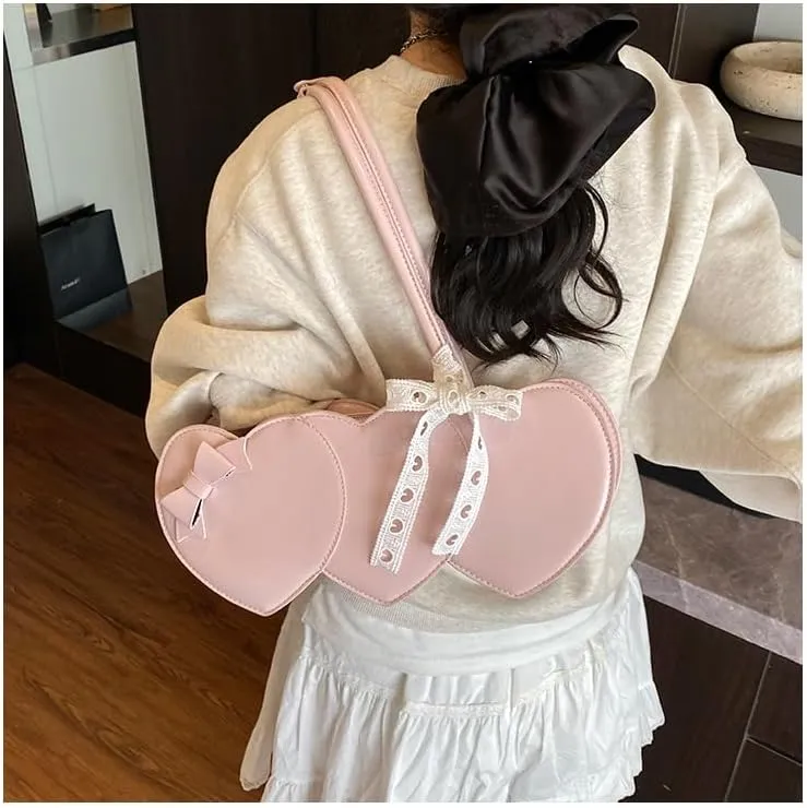 Women's heart-shaped handbag Stylish shoulder bag