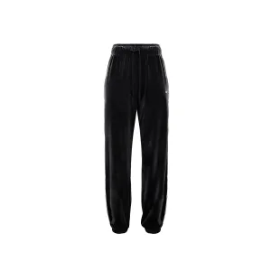 Women's Nike Sportswear Mid-Rise Velour Joggers - Black