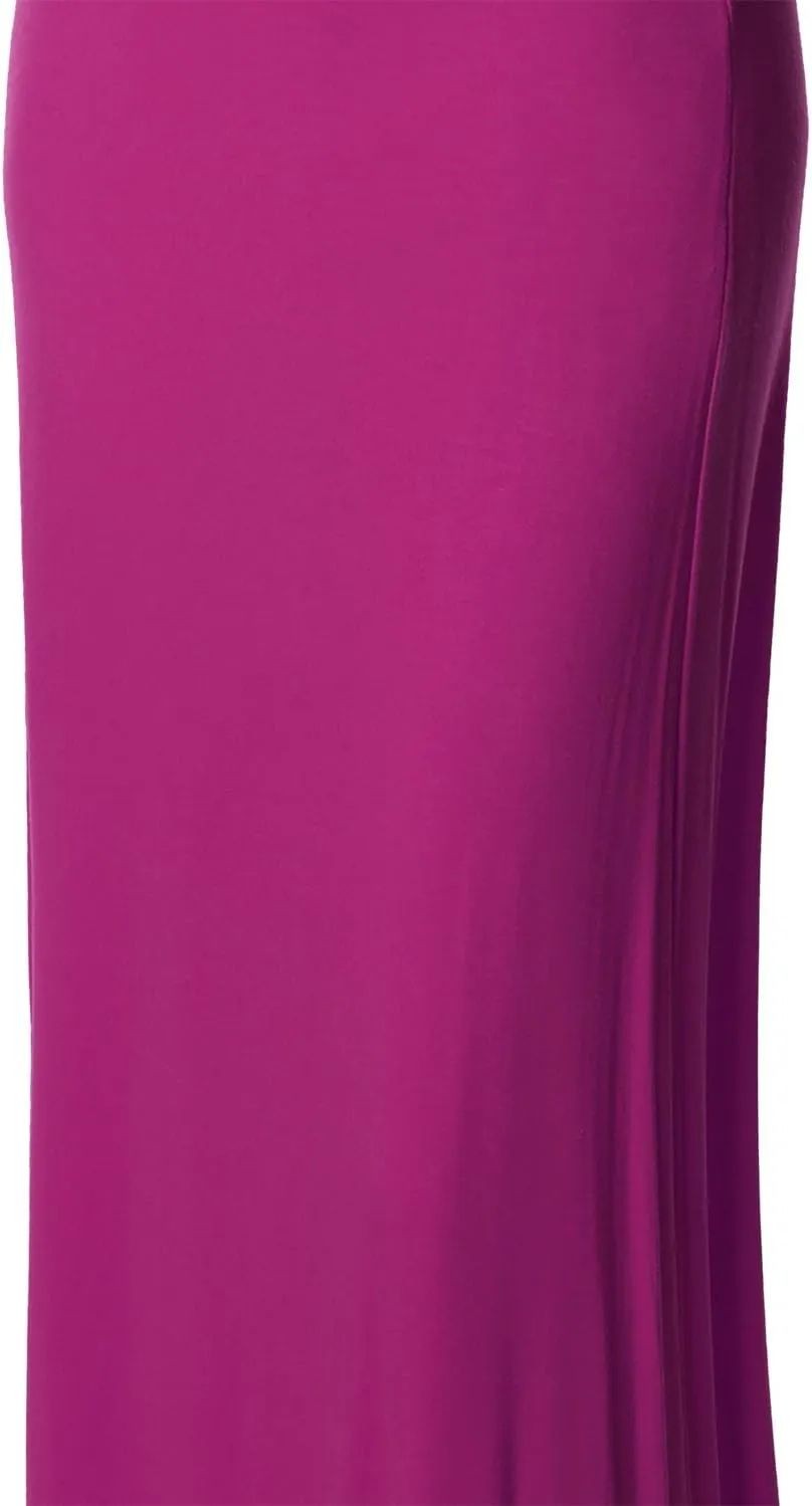 Women's Stylish Fold Over Flare Long Maxi Skirt